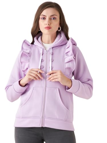 Image of Pivl Women Solid Hooded Casual Jacket For Winter||Winterwear||