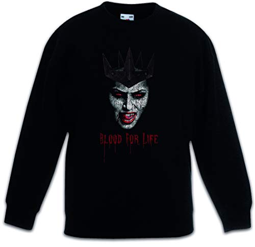 Sweat-shirt enfant noir avec imprimé vampire blood fille garçon