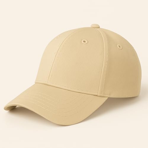 Image of Unisex Adjustable Baseball Cap Pack of 2 - Solid Color, Breathable, Stylish Cotton Caps for Men & Women - Outdoor Sports, Travel, Casual Wear
