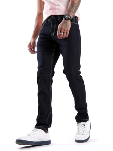 Image of WROGN Men's Cotton Stretch Jeans | Mid Rise | Slim Fit