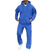 Chandal Retro, Oversize Fatos Chandal Futbol Hombre, Manga CEE Tracksuit Joggers Deportivo Ropa Oferta, Fato Deportiva Entrenamiento Conjunto Running Hombre, 3XL
