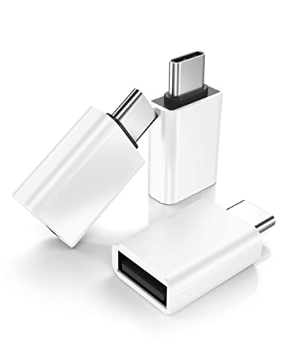 BASESAILOR USB C to USB Adapter 3Pack,USB C Male to USB A 3.0 Female OTG Adapter,Type C Thunderbolt 4 Converter for iPhone 15 Max,MacBook Pro Air,iPad,Microsoft Surface Go,Samsung Galaxy S22 S23 S24