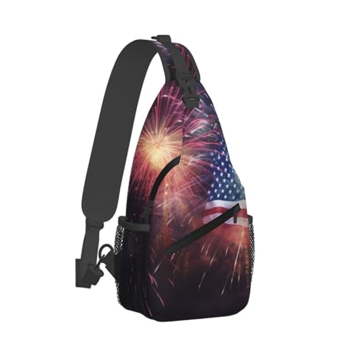 Bolso cruzado de hombro tipo sling para hombre negro miniatura 2