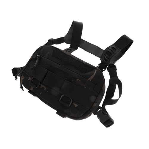 COLLBATH Multi Function Chest Pack for Men Stylish Camouflage Outdoor Bag for Hiking Running and Snowboarding Versatile Design with Multiple Pockets for Easy Organization