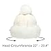 LA CARRIE Women's Faux Fur Hat Russian Cossack Pompom Cap for Winter Ski Snow(White)