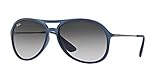 Ray-Ban ALEX - RUBBER BLUE Frame GREY GRADIENT Lenses 59mm Non-Polarized