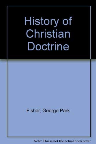 History of Christian Doctrine 0404146635 Book Cover