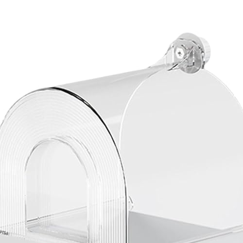 Baignoire pour Perroquet et Accessoire de Cage Blanc - 4