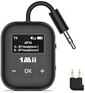 Amazon | 1Mii Bluetooth 5.3 トランスミッター & レシーバー 一台二役