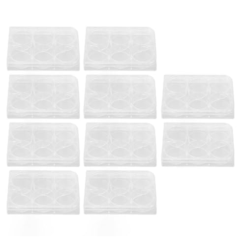 Teuopioe 6-Well Zellkulturschalen Transparent