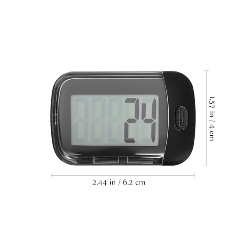 Podómetro ligero y práctico portátil negro con cuerda 2
