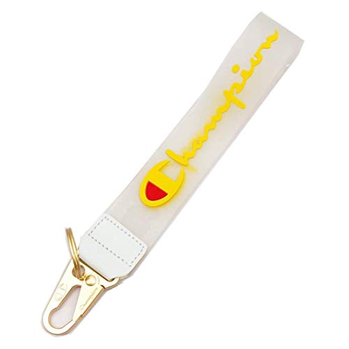 Lanière porte-badge en caoutchouc avec sangle porte-clé jaune industrielle de 9.8x1.4 pouces