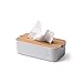 Produktbild Lexon LH43W8 Kosmetiktuchbox, Bambus, Weiß, 26,5 x 13,7 x 8 cm