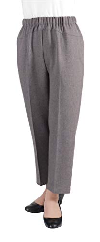 「腰が出ない」シニア 杢ストレッチ Cライン パンツ【9437】シニアファッション 背中がでにく く体型をカバーしてくれる