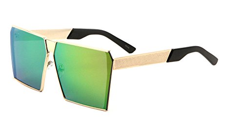 XXL Large Flat Top Oversized Square Shield Sunglasses