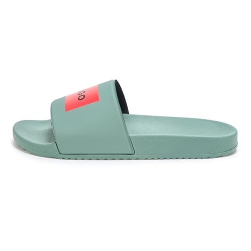 Image of HUGO mens Big Logo Label Slide Sandals