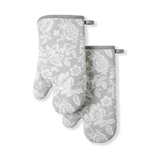 Martha Stewart O2011897TDMS 18GY Printed Oven Mitt Set cover