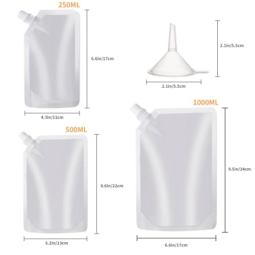image for OHMAXHO Plastic Flasks - Reusable, Leak-Proof for Travel, Outdoor Spor
