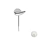 Newport Brass 509 Solid Brass Side Mount Tank Lever, White
