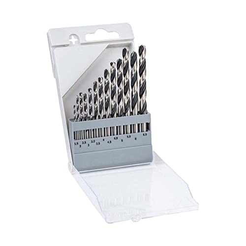 BOSCH Professional HSS PointTeQ 13pcs Set| PointTeQ Tip for Fast, Efficient Drilling | Wide Range of Sizes, One Compact Kit | Compact & Sturdy Case for Portability | 13 Metal Drill Bits