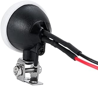 Que-T 2pcs Round Light Headlight Spotlight for 1: 10 RC Trx4 TRX6 SCX10 90046 RC Car