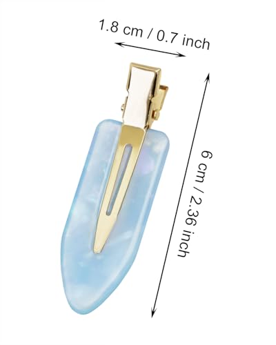 Pinzas para cabello Mini Skater 2PCS azul 2.36" miniatura 2