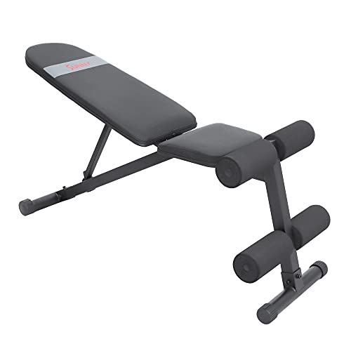 Image of Sunny Health & Fitness Adjustable Weight Bench for Home Gym Strength Training, Incline /Decline, Multi-Position, High Weight Capacity