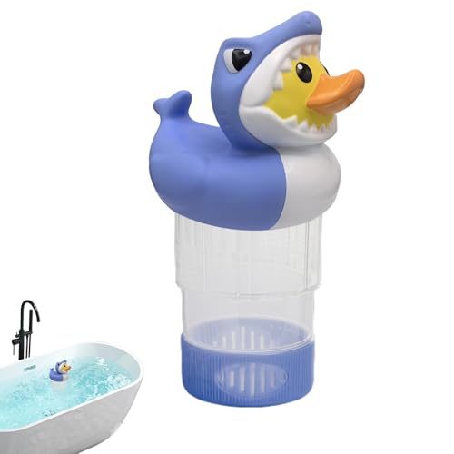 Flotador dosificador para piscina – ABS 19,4 x 14 x 21,8 cm Chlorine Tablet Floater | Dosificador para piscina con spa, cuidado del agua al aire libre, piscina | para accesorios, limpieza de spa
