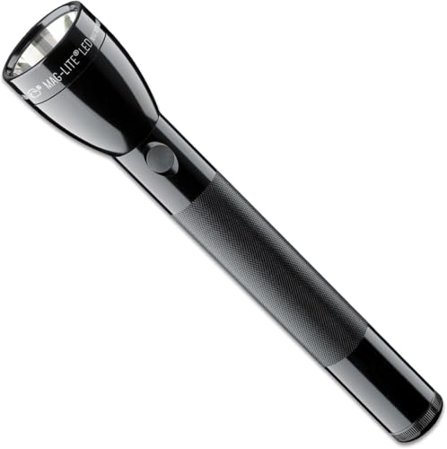 MagLite ML50L 3-Cell C LED Flashlight, Adjustable Beam, High & Low Modes, Water-Resistant - Black