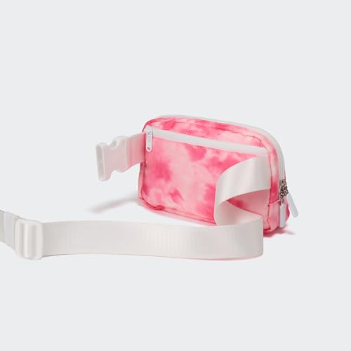 Image of Pander Two Way Zipper Fanny Pack Nylon Everywhere Belt Bag for Women, Water Repellent Waist Packs, Crossbody Bags with Adjustable Strap (Cloud Pink)