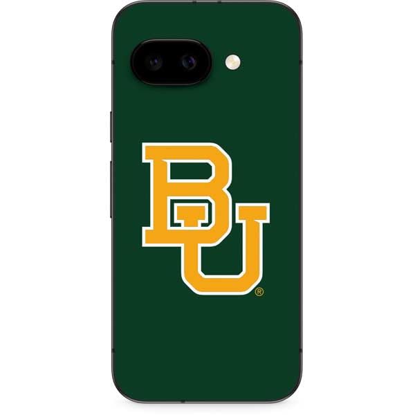 Skinit Decal Phone Skin Compatible with Google Pixel 9a - Officially Licensed Baylor University BU - Green Design