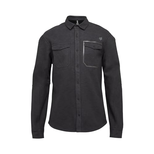Flanelle Defend Drive Windblock Fox Racing pour homme, veste chemise technique noire