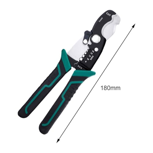 Image of Professional Multi-Functional Wire Stripper and Cutter | Heavy Duty Self-Adjusting Cable Peeler | Ergonomic Grip Hand Tool for Electrical Repairs & DIY Projects