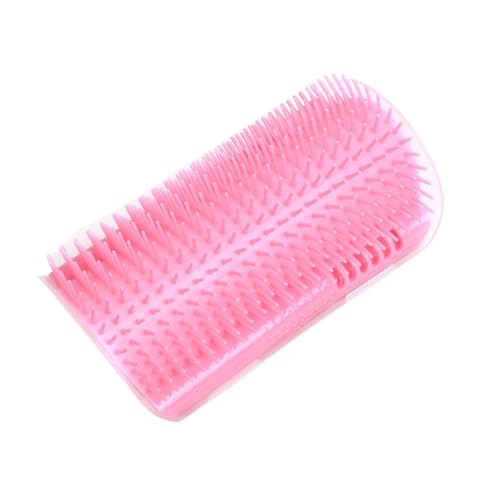 Cat Massage Tool Pet Hair Removal Massage Comb Wall Corner Self Cleaning Rubbing Brush Cats Toys Pet Beauty Supplies(Piink 153x80cm)