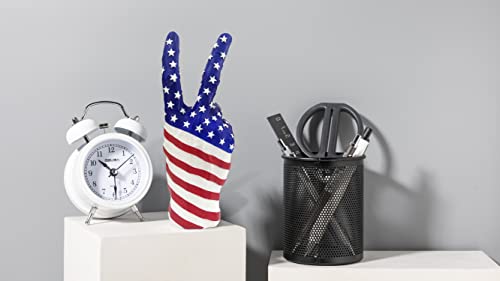 Blowind American Flag Polyresin Hand Gesture Desk Statues Finger Sculpture Decor - Silver Personality Finger Gifts For Family And Friends (American Flag Colors) #TOP6