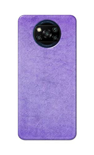 Image of Plain Purple Hard Back Case Cover for Poco X3 Back Cover -(J5) VNS2226