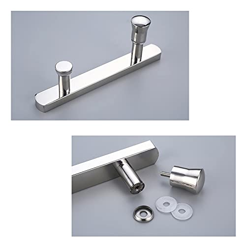 Poignées en verre push-pull 145mm acier inoxydable poli robuste
