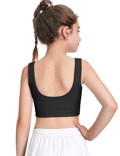 JOCMIC Girls Sports Bras Soft Tranning Bra with Removable Padding Yoga Crop Tops for Teens - Image 3