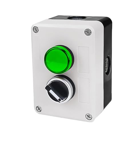 Interruptor de botón impermeable de 2 velocidades 220V con llave de parada para motor industrial 4