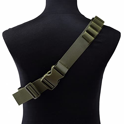 DONGKER Patronengürtel, 1 Stuck 27 Loch Klopfer Gürtel, Nylon Schnaps Shell Gürtel, 130cm Längen, Patronengurt für 12GA-Schrotpatrone
