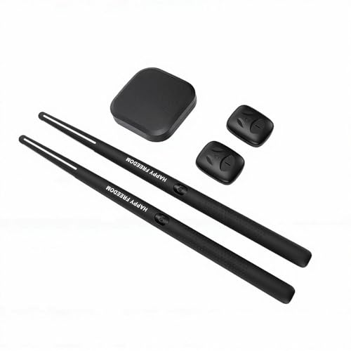 Kit de Baquetas Electrónicas Zerodis Living Appliances con Sensor de Movimiento 3D y Pedal para Batería Virtual Negro miniatura 1