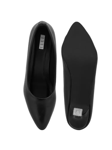 Image of ELLE Women's Solid Stiletto Heel Slip-On Pumps