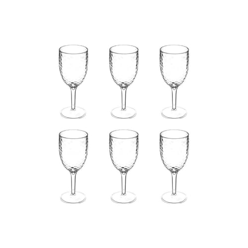 Paris Prix Five Simply Smart - Lot de 6 Verres à Pied Estiva 35cl Transparent