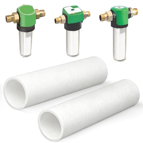 Ancable 2 Stück Ersatzfilter für Grünbeck Wasserfilter FS 1' (50 µm ohne Schutzglocke), Hauswasserfilter Ersatz Kerzenfilter für Grünbeck FS-B 1' und Boxer K/KD