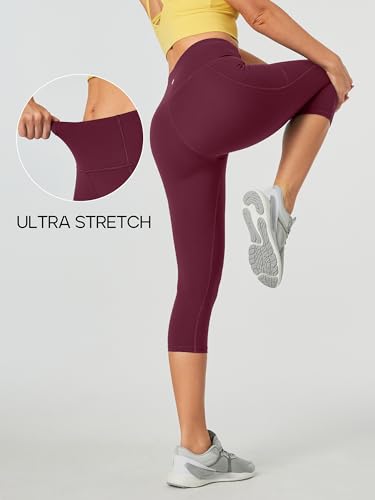 Image of Heathyoga Yoga Pants with Pockets Extra Soft Leggings with Pockets for Women Non See-Through High Waist Workout Leggings