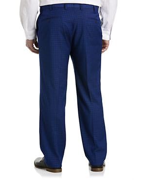 Oak Hill Check Suit Pants Blue 48 x 302