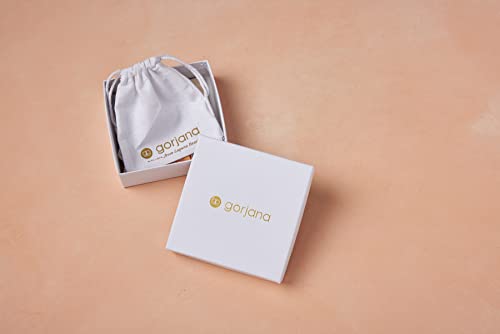 gorjana - Parker Huggies 7/8" Drop - 18k Gold Plated - Stylish Paper Clip Design - Surgical Steel Post - High-Shine Finish - Secure Hinge Closure - Daily Earring Wear4