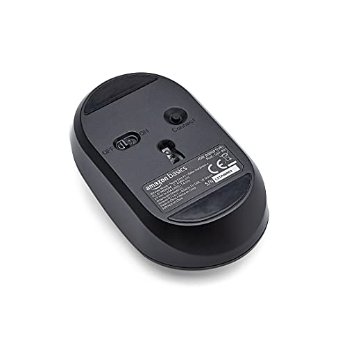 Image of AmazonBasics 5-Button 2.4GHz Wireless Quiet Mouse with Water Transfer Printing - Black
