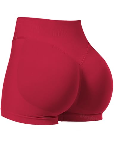 Image of VOYJOY Women Workout Impact Shorts 2.5 inch / 3.6 inch / 4.5 inch / 6 inch Scrunch Butt Booty | Tummy Control, High Waisted, Bike Short, Gentle Compression, for Women