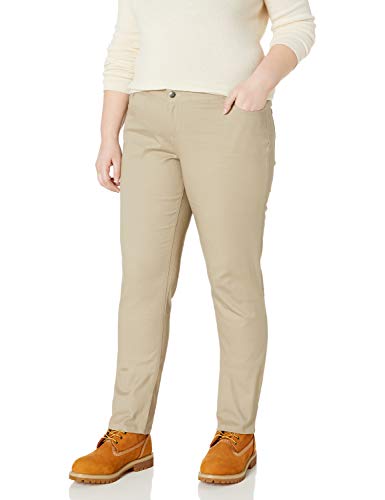 Lee womens Original Straight Leg (Plus and Standard Sizes) school uniform pants, Khaki, 7 US